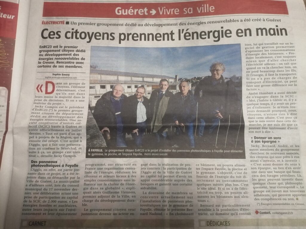 Ces citoyens prennent l'énergie en main